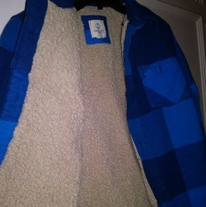 Land's End boys plaid jacket